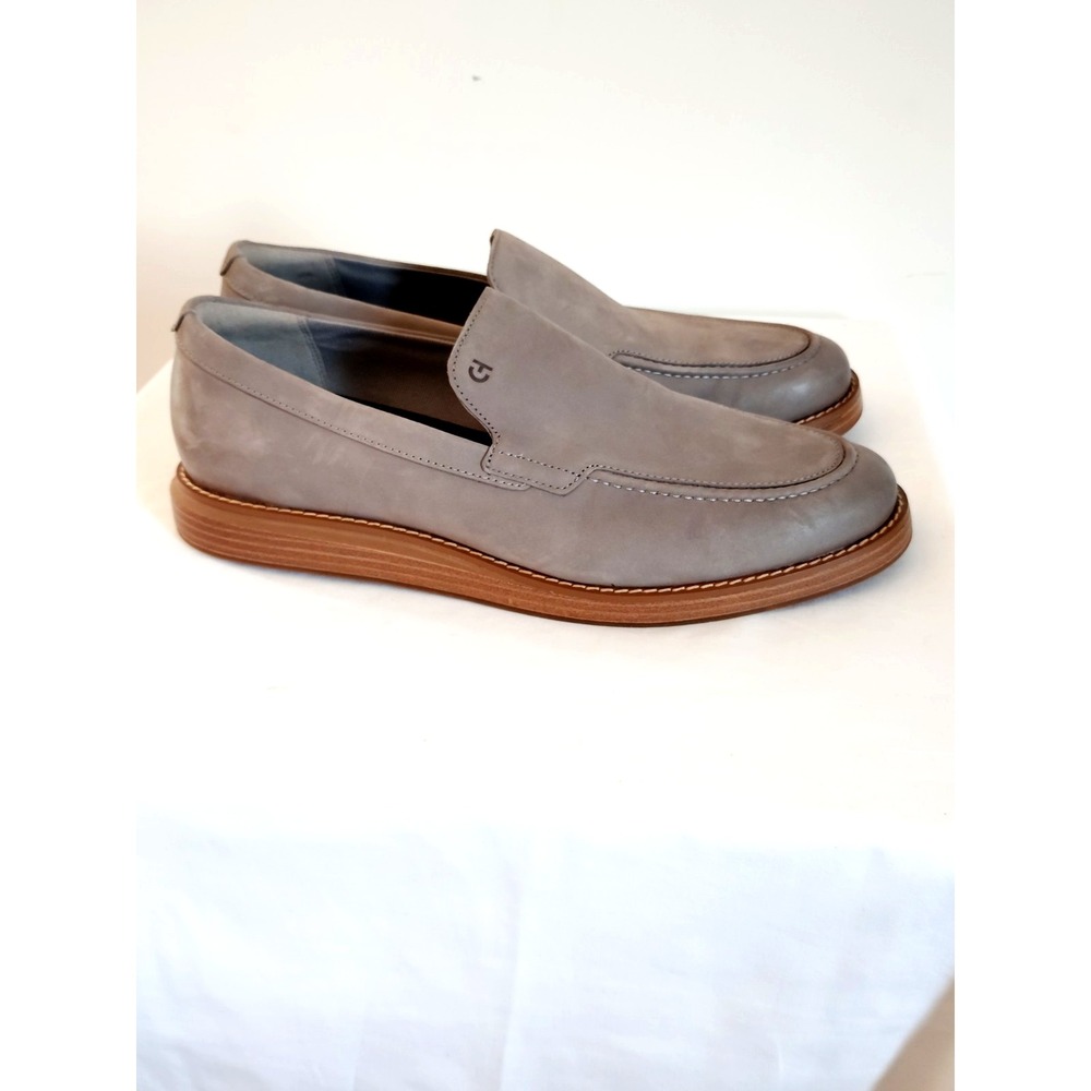 Cole Haan Grand Neoclassic Venetian Loafers Gray Leather Slip On Men 10.5M NWOT